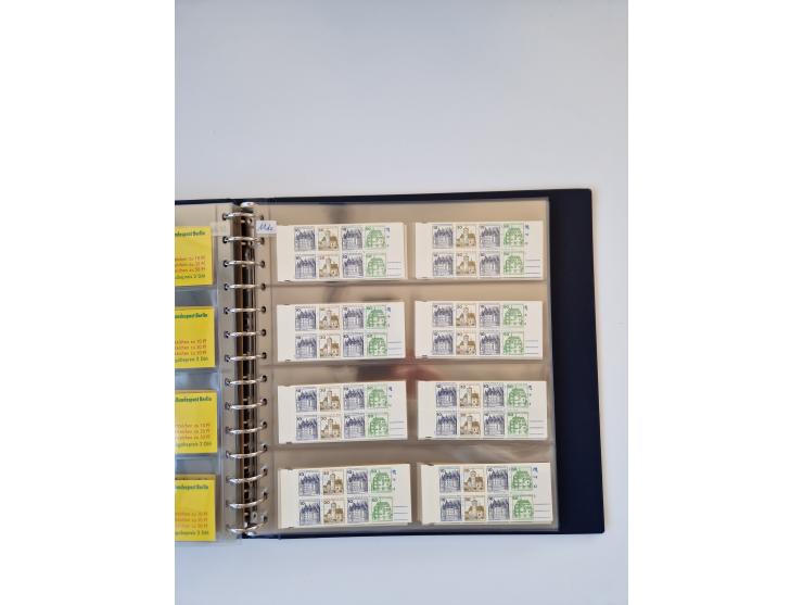 1960/2000, umfangreiche Sammlung der postfrischen Markenheftchen von Bund/Berlin in 19 SAFE-Ringbindern, sehr spezialisiert u