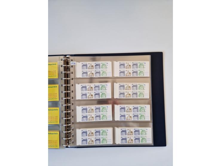 1960/2000, umfangreiche Sammlung der postfrischen Markenheftchen von Bund/Berlin in 19 SAFE-Ringbindern, sehr spezialisiert u