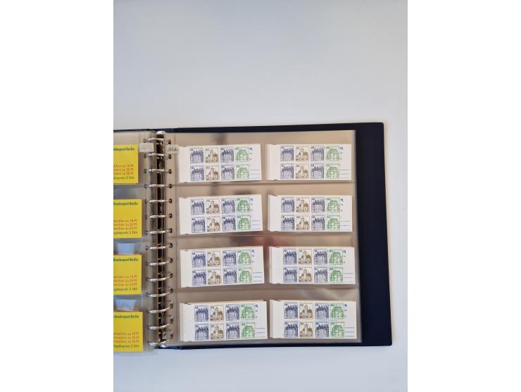 1960/2000, umfangreiche Sammlung der postfrischen Markenheftchen von Bund/Berlin in 19 SAFE-Ringbindern, sehr spezialisiert u