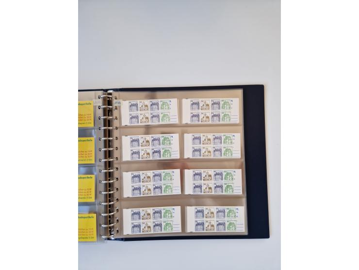 1960/2000, umfangreiche Sammlung der postfrischen Markenheftchen von Bund/Berlin in 19 SAFE-Ringbindern, sehr spezialisiert u
