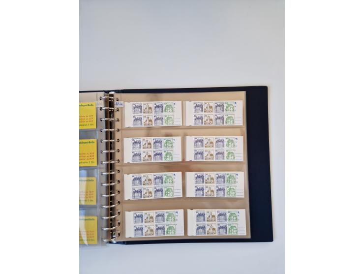 1960/2000, umfangreiche Sammlung der postfrischen Markenheftchen von Bund/Berlin in 19 SAFE-Ringbindern, sehr spezialisiert u