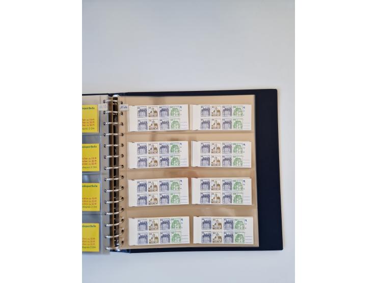 1960/2000, umfangreiche Sammlung der postfrischen Markenheftchen von Bund/Berlin in 19 SAFE-Ringbindern, sehr spezialisiert u