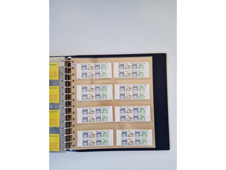 1960/2000, umfangreiche Sammlung der postfrischen Markenheftchen von Bund/Berlin in 19 SAFE-Ringbindern, sehr spezialisiert u