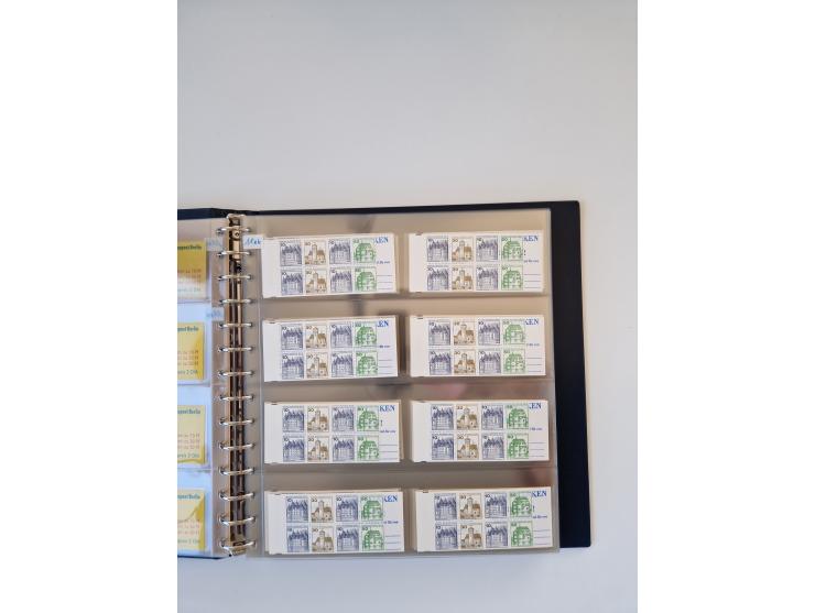 1960/2000, umfangreiche Sammlung der postfrischen Markenheftchen von Bund/Berlin in 19 SAFE-Ringbindern, sehr spezialisiert u