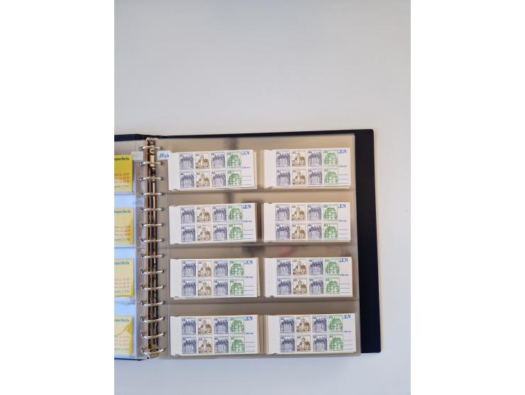 1960/2000, umfangreiche Sammlung der postfrischen Markenheftchen von Bund/Berlin in 19 SAFE-Ringbindern, sehr spezialisiert u