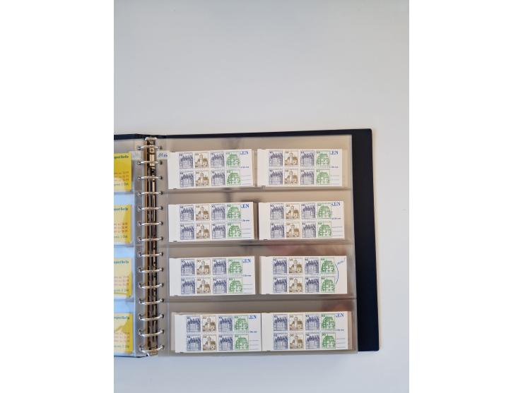 1960/2000, umfangreiche Sammlung der postfrischen Markenheftchen von Bund/Berlin in 19 SAFE-Ringbindern, sehr spezialisiert u