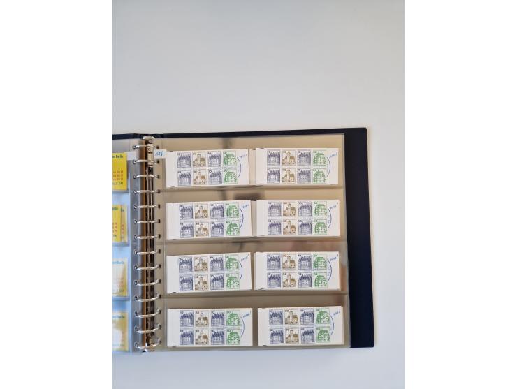 1960/2000, umfangreiche Sammlung der postfrischen Markenheftchen von Bund/Berlin in 19 SAFE-Ringbindern, sehr spezialisiert u
