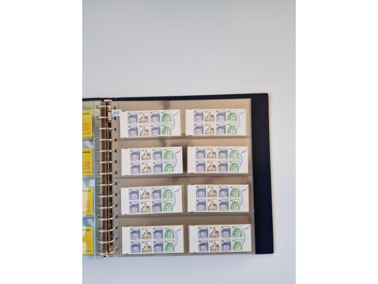 1960/2000, umfangreiche Sammlung der postfrischen Markenheftchen von Bund/Berlin in 19 SAFE-Ringbindern, sehr spezialisiert u