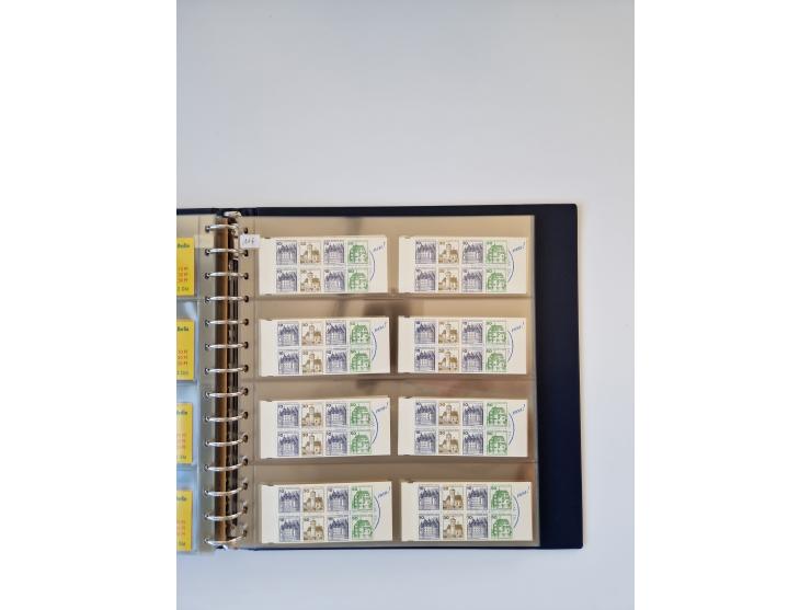 1960/2000, umfangreiche Sammlung der postfrischen Markenheftchen von Bund/Berlin in 19 SAFE-Ringbindern, sehr spezialisiert u