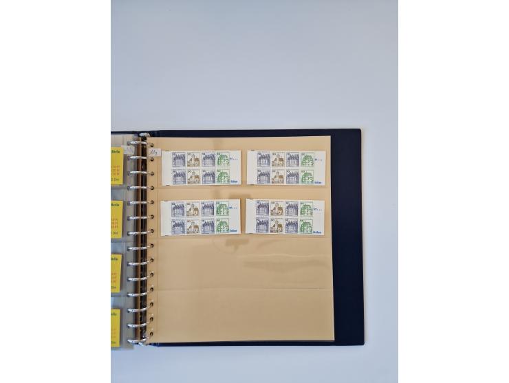 1960/2000, umfangreiche Sammlung der postfrischen Markenheftchen von Bund/Berlin in 19 SAFE-Ringbindern, sehr spezialisiert u
