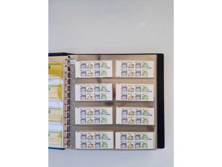 1960/2000, umfangreiche Sammlung der postfrischen Markenheftchen von Bund/Berlin in 19 SAFE-Ringbindern, sehr spezialisiert u