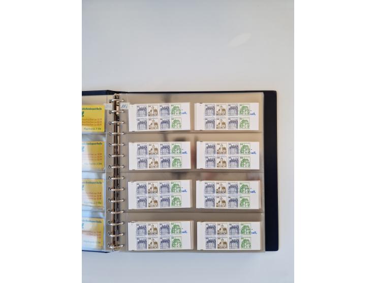 1960/2000, umfangreiche Sammlung der postfrischen Markenheftchen von Bund/Berlin in 19 SAFE-Ringbindern, sehr spezialisiert u
