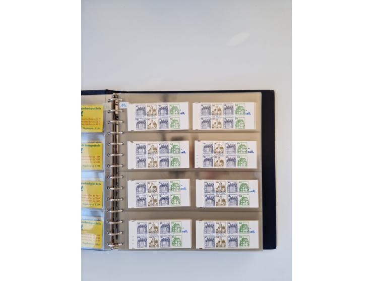 1960/2000, umfangreiche Sammlung der postfrischen Markenheftchen von Bund/Berlin in 19 SAFE-Ringbindern, sehr spezialisiert u