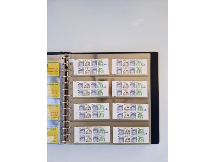 1960/2000, umfangreiche Sammlung der postfrischen Markenheftchen von Bund/Berlin in 19 SAFE-Ringbindern, sehr spezialisiert u