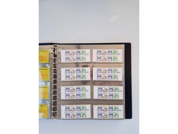 1960/2000, umfangreiche Sammlung der postfrischen Markenheftchen von Bund/Berlin in 19 SAFE-Ringbindern, sehr spezialisiert u