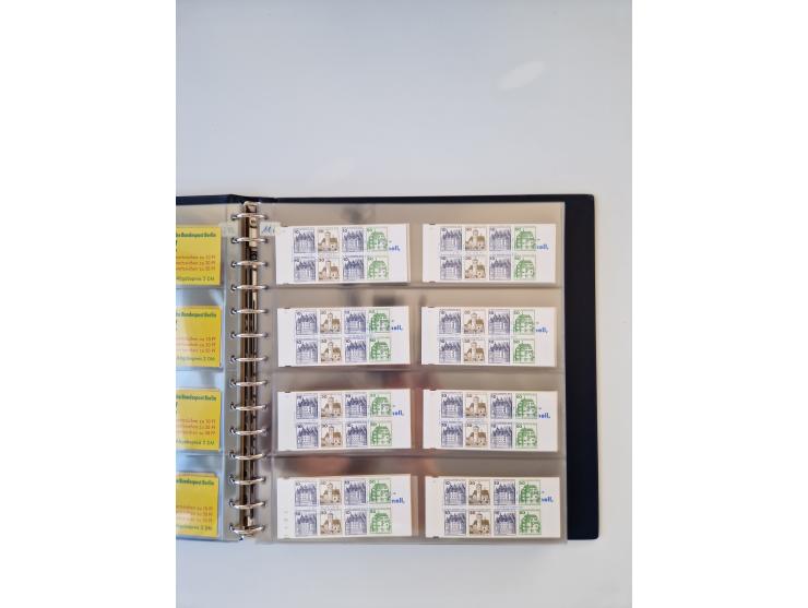 1960/2000, umfangreiche Sammlung der postfrischen Markenheftchen von Bund/Berlin in 19 SAFE-Ringbindern, sehr spezialisiert u