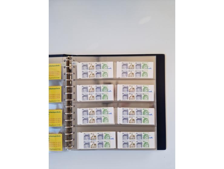 1960/2000, umfangreiche Sammlung der postfrischen Markenheftchen von Bund/Berlin in 19 SAFE-Ringbindern, sehr spezialisiert u