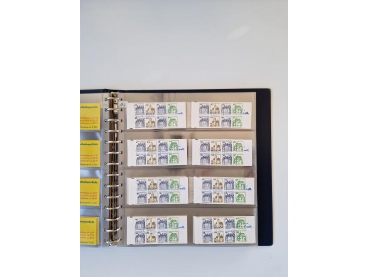 1960/2000, umfangreiche Sammlung der postfrischen Markenheftchen von Bund/Berlin in 19 SAFE-Ringbindern, sehr spezialisiert u