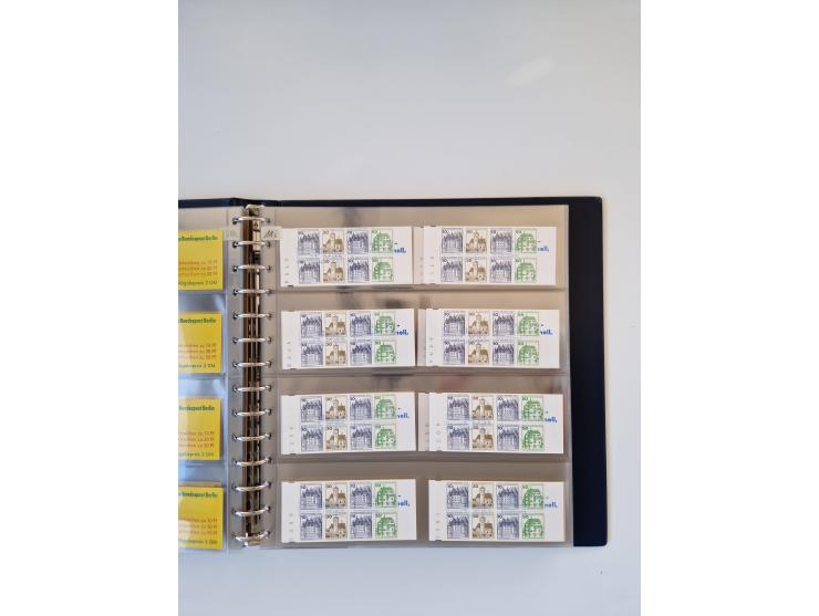 1960/2000, umfangreiche Sammlung der postfrischen Markenheftchen von Bund/Berlin in 19 SAFE-Ringbindern, sehr spezialisiert u