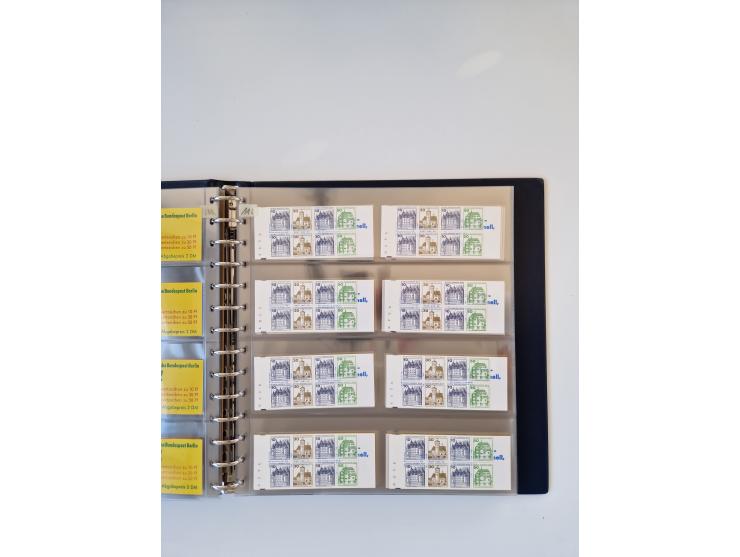 1960/2000, umfangreiche Sammlung der postfrischen Markenheftchen von Bund/Berlin in 19 SAFE-Ringbindern, sehr spezialisiert u