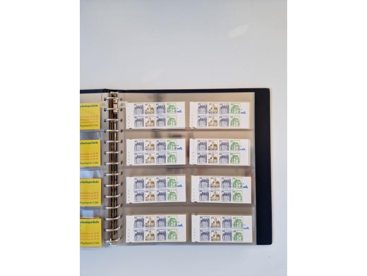 1960/2000, umfangreiche Sammlung der postfrischen Markenheftchen von Bund/Berlin in 19 SAFE-Ringbindern, sehr spezialisiert u