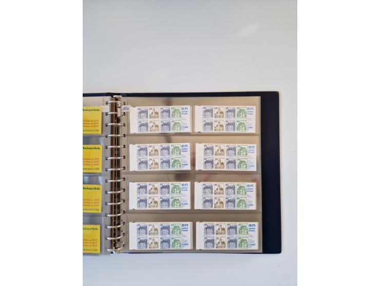 1960/2000, umfangreiche Sammlung der postfrischen Markenheftchen von Bund/Berlin in 19 SAFE-Ringbindern, sehr spezialisiert u
