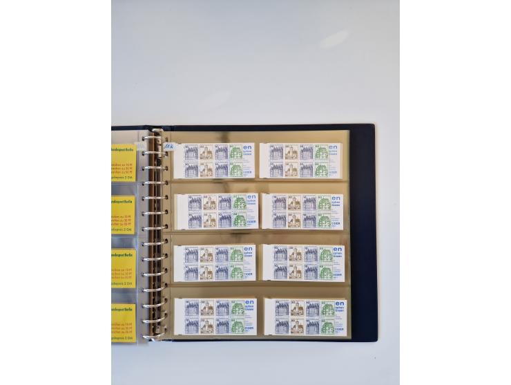 1960/2000, umfangreiche Sammlung der postfrischen Markenheftchen von Bund/Berlin in 19 SAFE-Ringbindern, sehr spezialisiert u