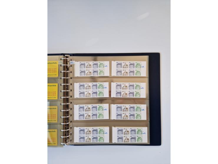 1960/2000, umfangreiche Sammlung der postfrischen Markenheftchen von Bund/Berlin in 19 SAFE-Ringbindern, sehr spezialisiert u