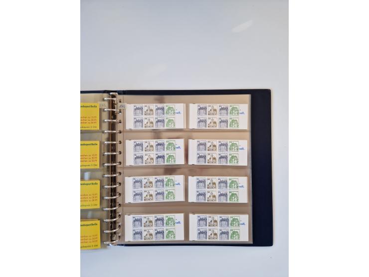 1960/2000, umfangreiche Sammlung der postfrischen Markenheftchen von Bund/Berlin in 19 SAFE-Ringbindern, sehr spezialisiert u