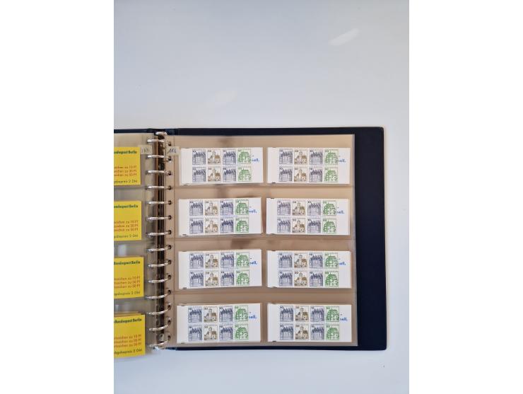 1960/2000, umfangreiche Sammlung der postfrischen Markenheftchen von Bund/Berlin in 19 SAFE-Ringbindern, sehr spezialisiert u