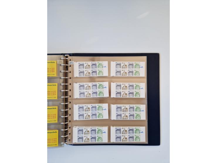 1960/2000, umfangreiche Sammlung der postfrischen Markenheftchen von Bund/Berlin in 19 SAFE-Ringbindern, sehr spezialisiert u