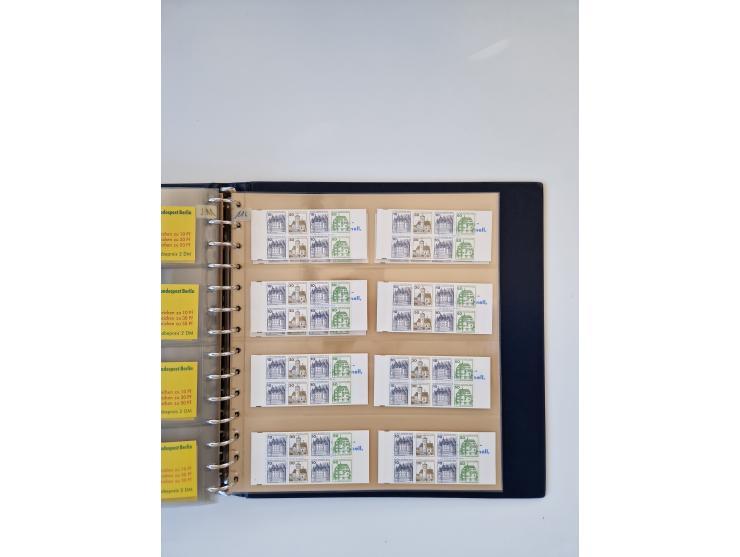 1960/2000, umfangreiche Sammlung der postfrischen Markenheftchen von Bund/Berlin in 19 SAFE-Ringbindern, sehr spezialisiert u