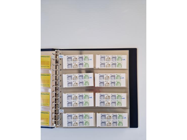 1960/2000, umfangreiche Sammlung der postfrischen Markenheftchen von Bund/Berlin in 19 SAFE-Ringbindern, sehr spezialisiert u