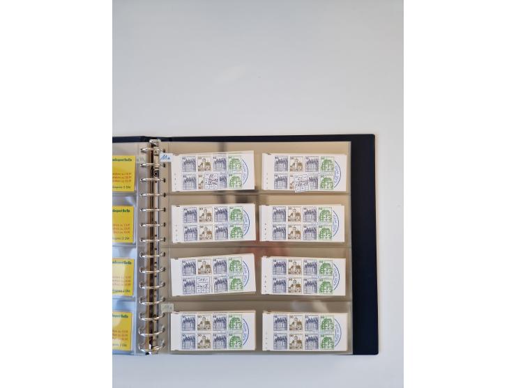 1960/2000, umfangreiche Sammlung der postfrischen Markenheftchen von Bund/Berlin in 19 SAFE-Ringbindern, sehr spezialisiert u