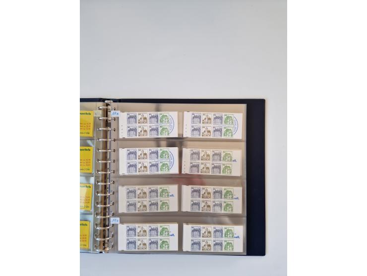 1960/2000, umfangreiche Sammlung der postfrischen Markenheftchen von Bund/Berlin in 19 SAFE-Ringbindern, sehr spezialisiert u