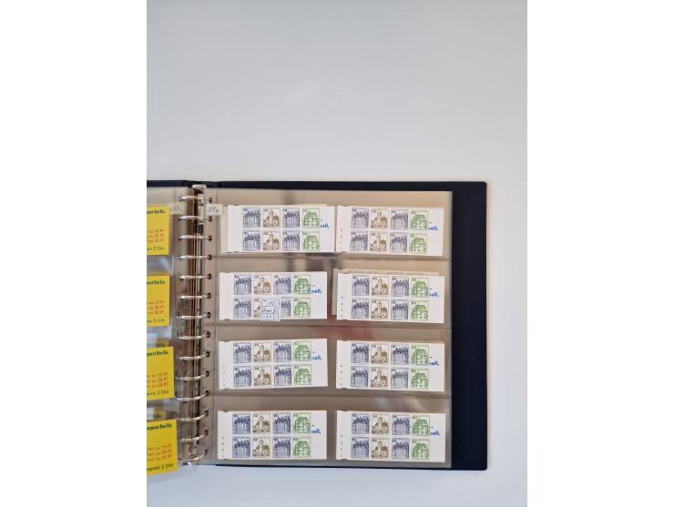 1960/2000, umfangreiche Sammlung der postfrischen Markenheftchen von Bund/Berlin in 19 SAFE-Ringbindern, sehr spezialisiert u