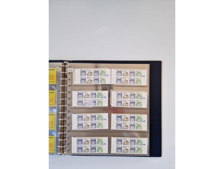 1960/2000, umfangreiche Sammlung der postfrischen Markenheftchen von Bund/Berlin in 19 SAFE-Ringbindern, sehr spezialisiert u