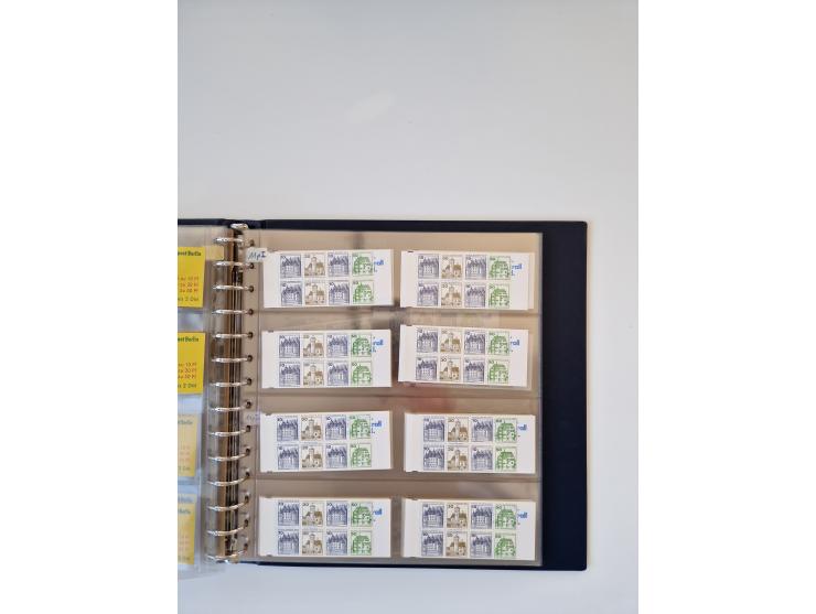 1960/2000, umfangreiche Sammlung der postfrischen Markenheftchen von Bund/Berlin in 19 SAFE-Ringbindern, sehr spezialisiert u