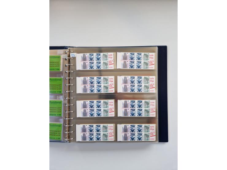 1960/2000, umfangreiche Sammlung der postfrischen Markenheftchen von Bund/Berlin in 19 SAFE-Ringbindern, sehr spezialisiert u