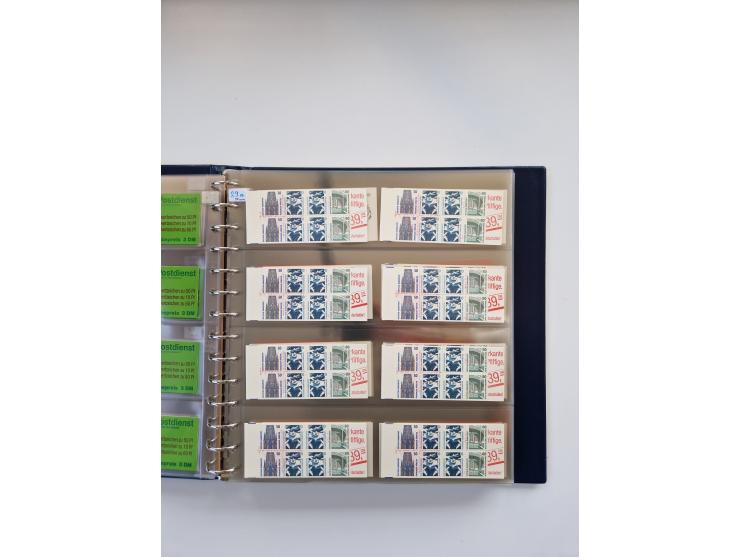 1960/2000, umfangreiche Sammlung der postfrischen Markenheftchen von Bund/Berlin in 19 SAFE-Ringbindern, sehr spezialisiert u