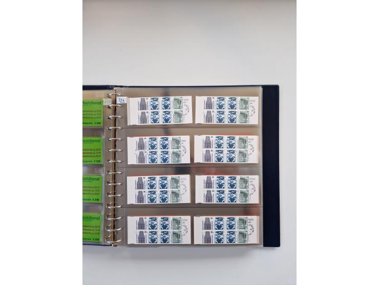 1960/2000, umfangreiche Sammlung der postfrischen Markenheftchen von Bund/Berlin in 19 SAFE-Ringbindern, sehr spezialisiert u