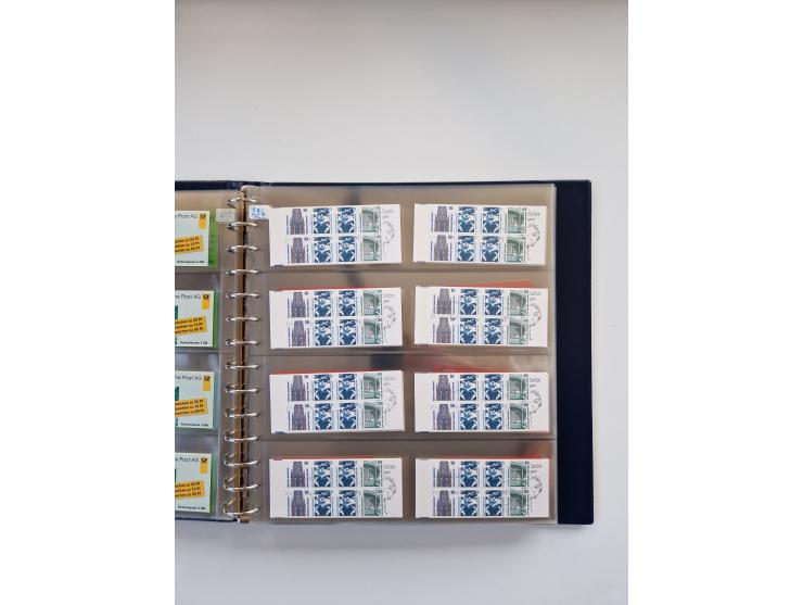 1960/2000, umfangreiche Sammlung der postfrischen Markenheftchen von Bund/Berlin in 19 SAFE-Ringbindern, sehr spezialisiert u