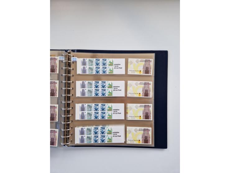 1960/2000, umfangreiche Sammlung der postfrischen Markenheftchen von Bund/Berlin in 19 SAFE-Ringbindern, sehr spezialisiert u