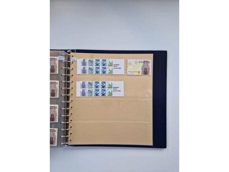 1960/2000, umfangreiche Sammlung der postfrischen Markenheftchen von Bund/Berlin in 19 SAFE-Ringbindern, sehr spezialisiert u
