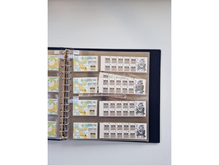 1960/2000, umfangreiche Sammlung der postfrischen Markenheftchen von Bund/Berlin in 19 SAFE-Ringbindern, sehr spezialisiert u