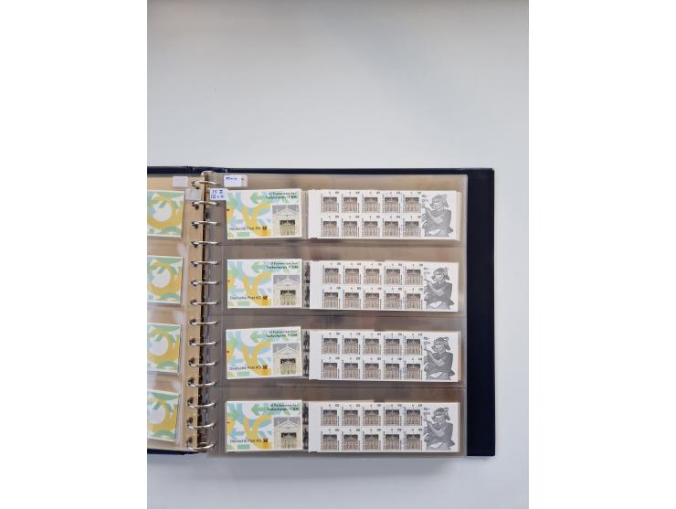 1960/2000, umfangreiche Sammlung der postfrischen Markenheftchen von Bund/Berlin in 19 SAFE-Ringbindern, sehr spezialisiert u