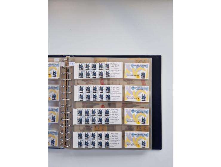 1960/2000, umfangreiche Sammlung der postfrischen Markenheftchen von Bund/Berlin in 19 SAFE-Ringbindern, sehr spezialisiert u