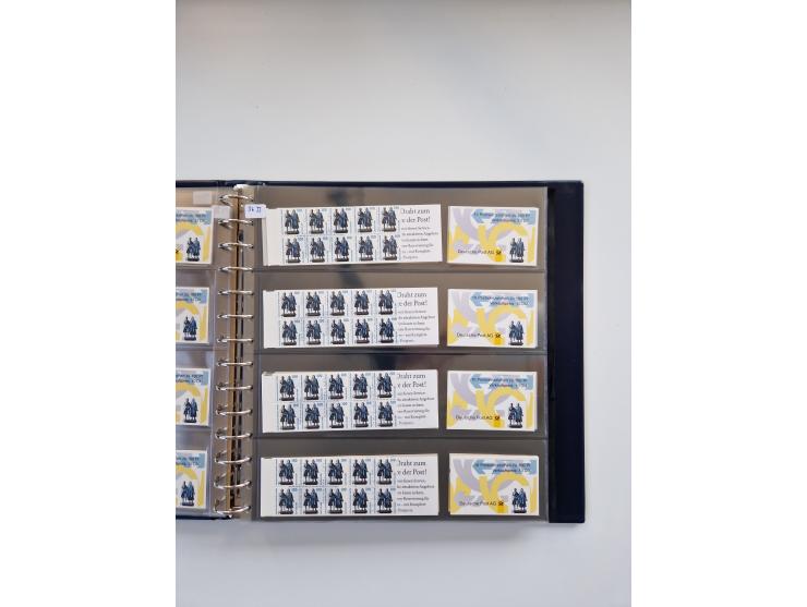 1960/2000, umfangreiche Sammlung der postfrischen Markenheftchen von Bund/Berlin in 19 SAFE-Ringbindern, sehr spezialisiert u