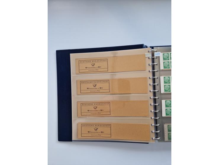 1960/2000, umfangreiche Sammlung der postfrischen Markenheftchen von Bund/Berlin in 19 SAFE-Ringbindern, sehr spezialisiert u