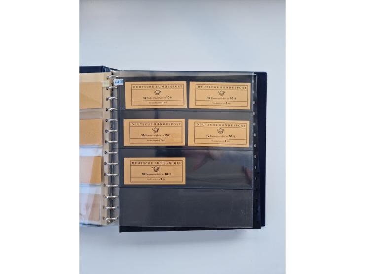1960/2000, umfangreiche Sammlung der postfrischen Markenheftchen von Bund/Berlin in 19 SAFE-Ringbindern, sehr spezialisiert u
